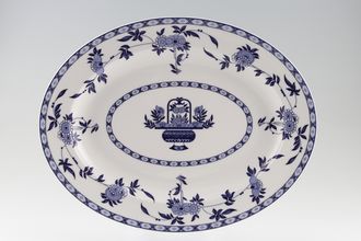 Sell Minton Blue Delft - S766 Oval Platter 13 3/4"