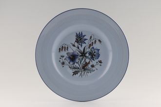 Sell Wood & Sons Iris Dinner Plate Patterned Centre & Blue Edge 9 7/8"