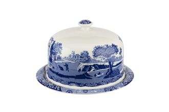 Spode Blue Italian Cheese Dome with Base 29.2cm