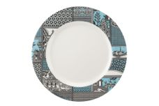 Spode Patchwork Willow Dinner Plate Teal 28cm thumb 1
