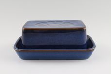 Denby Midnight Butter Dish + Lid Box Shaped lid WITHOUT handle thumb 1