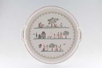Sell Villeroy & Boch American Sampler Round Platter Round with handles 12 1/2"
