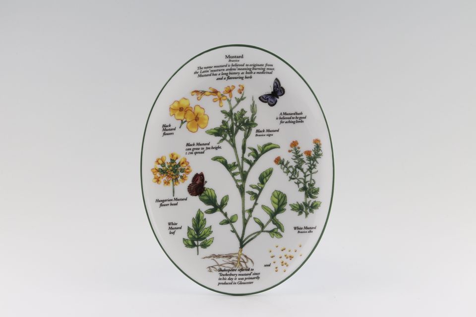 Royal Worcester Worcester Herbs Serving Dish Oval - Mustard 8 1/2" x 6 1/2"