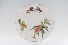 Royal Worcester Evesham - Gold Edge Cake Plate Fluted with flat circle in centre 10 1/2" thumb 1