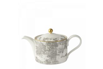 Royal Crown Derby Crushed Velvet - Grey Teapot 1l
