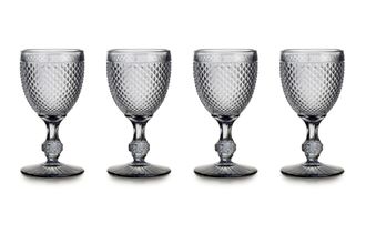 Vista Alegre Bicos Set of 4 Goblets Grey 280ml