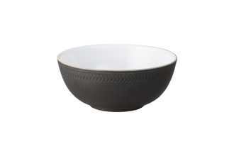 Denby Natural Charcoal Cereal Bowl Textured 16cm
