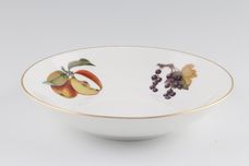 Royal Worcester Evesham - Gold Edge Soup / Cereal Bowl Coupe Soup Sweetcorn, cut apple, blackcurrants 7 1/8" thumb 1