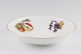 Sell Royal Worcester Evesham - Gold Edge Soup / Cereal Bowl Coupe Soup Sweetcorn, cut apple, blackcurrants 7 1/8"