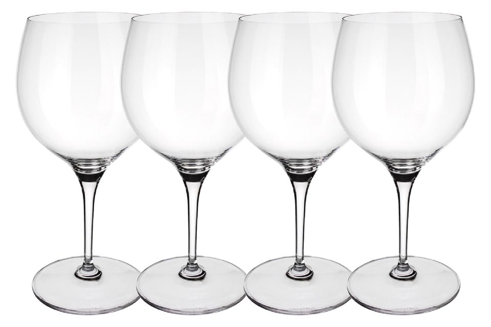 Villeroy & Boch Maxima Set of 4 Red Wine Glasses Burgundy 790ml