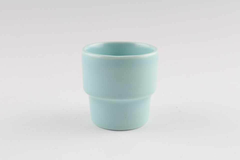Poole Twintone Seagull and Ice Green Egg Cup All Green 1 3/4" x 1 3/4"