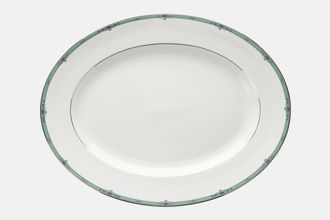 Wedgwood Jade Oval Platter 17"