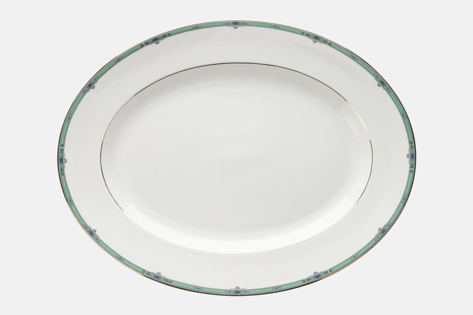 Wedgwood Jade Oval Platter 17"