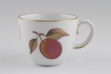 Royal Worcester Evesham - Gold Edge Coffee Cup Shape B, gold lines on the sides of the handle 2 3/4" x 2 1/4" thumb 1