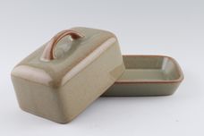 Denby Camelot Butter Dish + Lid Flat Base Box Lid with Handle 6 1/2" x 4 3/4" thumb 2