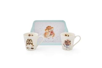 Royal Worcester Wrendale Designs Mug and Tray Set Diet Starts Tomorrow (hamster)