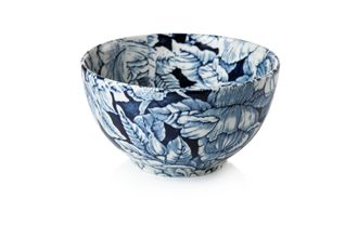 Burleigh Ink Blue Hibiscus Mini Footed Bowl 12cm