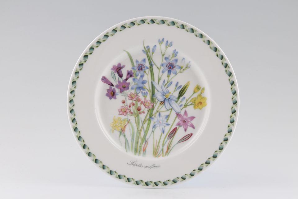 Portmeirion Ladies Flower Garden Tea / Side Plate Tritelia Uniflora - Backstamps Vary 7 1/4"