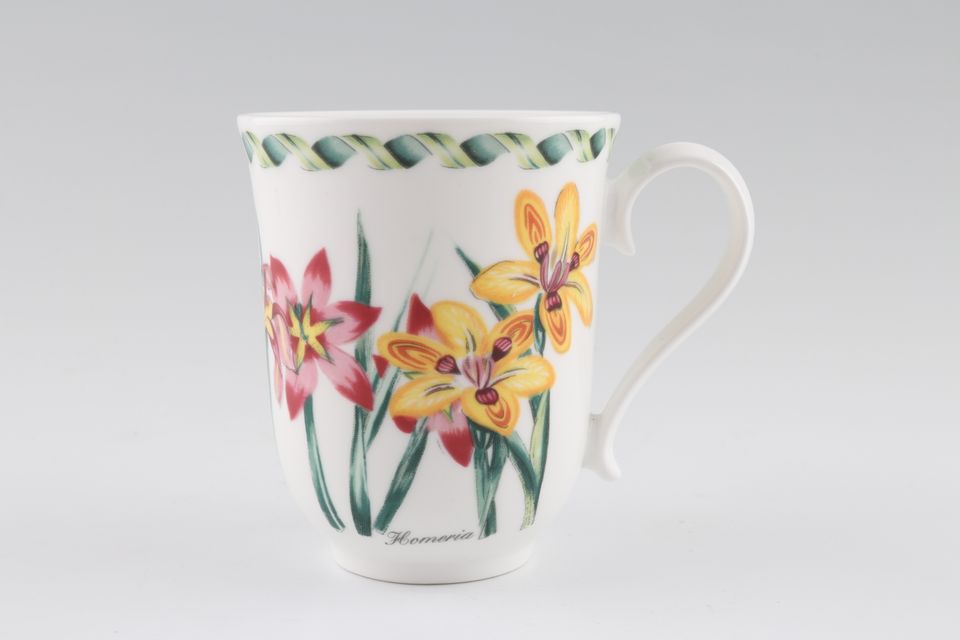 Portmeirion Ladies Flower Garden Mug Homeria - Backstamps Vary 3 1/4" x 3 7/8"