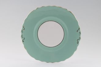Colclough Harlequin - Green Cake Plate 9 1/4"