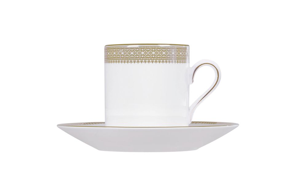 Vera Wang for Wedgwood Lace Gold Espresso Cup & Saucer 80ml