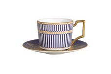 Wedgwood Anthemion Blue Espresso Cup & Saucer thumb 1