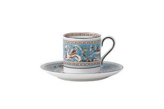 Sell Wedgwood Florentine Turquoise Espresso Cup & Saucer 80ml