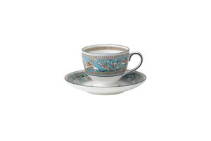 Wedgwood Florentine Turquoise Teacup & Saucer