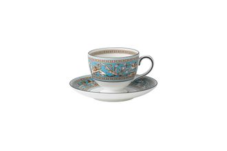 Sell Wedgwood Florentine Turquoise Teacup & Saucer Leigh Shape 150ml
