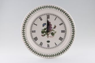 Portmeirion Botanic Garden Clock Wall Clock. Syringa Vulgaris - Garden Lilac 10 1/2"