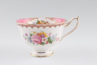 Sell Royal Albert Lady Carlyle Teacup Pink pattern inside 3 3/4" x 2 1/2"