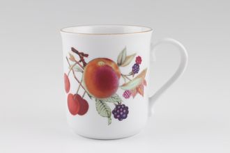 Sell Royal Worcester Evesham - Gold Edge Mug Peach, cherries,blackberries 3 1/8" x 3 1/2"