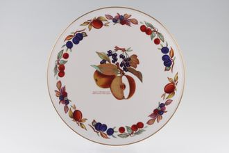 Royal Worcester Evesham - Gold Edge Gateau Plate Rim and Centre Pattern 11"