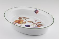 Royal Worcester Evesham Vale Pie Dish Oval Pears and Damsons 11 3/8" thumb 2