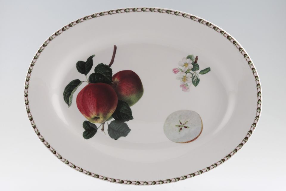 Queens Hookers Fruit Oval Platter Apple  14 7/8"