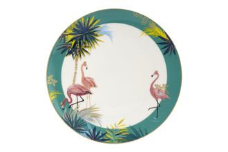 Sara Miller London for Portmeirion Tahiti Collection Dinner Plate Flamingo 28cm