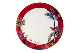 Sara Miller London for Portmeirion Tahiti Collection Dinner Plate Zebra 28cm