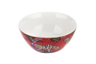 Sara Miller London for Portmeirion Tahiti Collection Soup / Cereal Bowl Zebra 15cm
