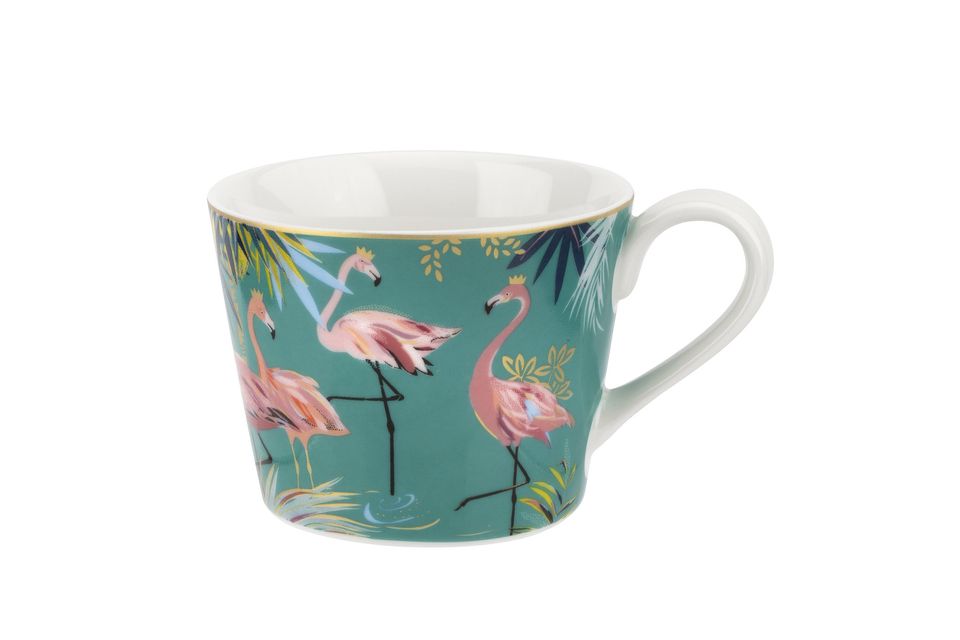 Sara Miller London for Portmeirion Tahiti Collection Teacup Flamingo
