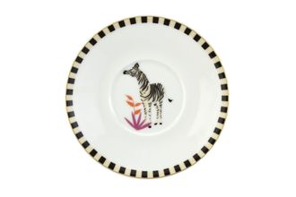 Sara Miller London for Portmeirion Tahiti Collection Tea Saucer Zebra