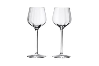 Waterford Elegance Pair of Dessert Wine Glasses Optic