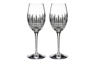 Waterford Lismore Diamond Essence Pair of Wine Glasses