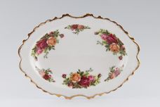 Royal Albert Old Country Roses - Made in England Dish (Giftware) Oval shallow dressing table dish 9" x 6" thumb 1