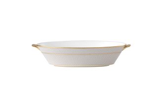 Wedgwood Anthemion Grey Oval Serving Bowl