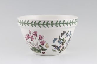 Portmeirion Botanic Garden - Older Backstamps Pudding Bowl Various Flowers  6 7/8" x 4 1/4"