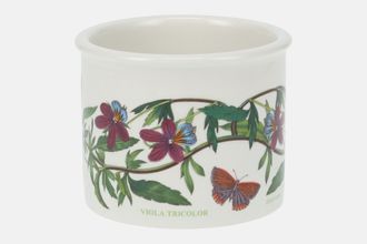 Sell Portmeirion Botanic Garden - Older Backstamps Sugar Bowl - Open (Tea) Drum Shape -Viola Tricolor 3 3/8" x 2 1/8"