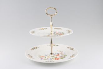 Sell Aynsley Cottage Garden 2 Tier Cake Stand Swirl Shape