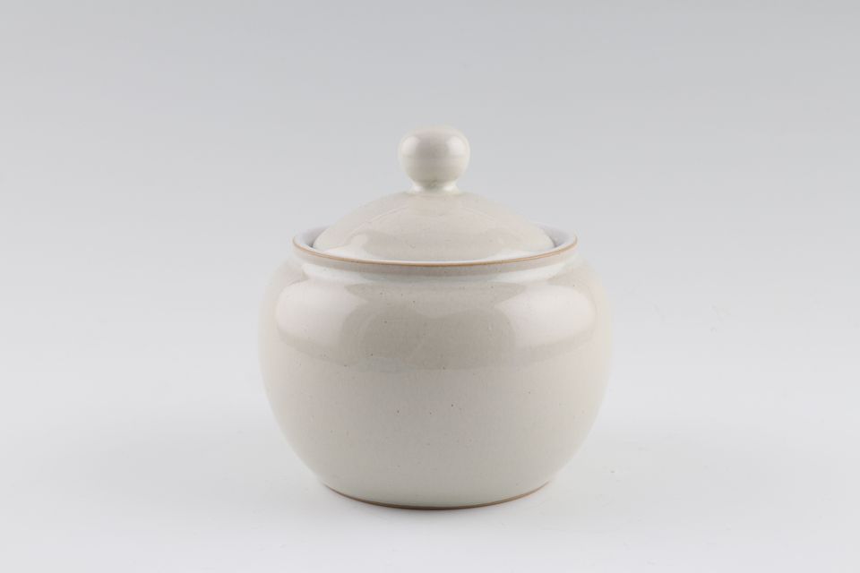 Denby Linen Sugar Bowl - Lidded (Tea) Round