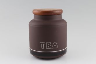 Sell Hornsea Contrast Storage Jar + Lid Wooden Lid - Tea on jar 4" x 6"