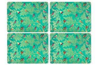 Sara Miller London for Portmeirion Chelsea Collection Placemats - Set of 4 Green 30.5cm x 23cm